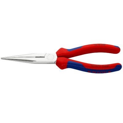 KNIPEX Pince &agrave; bec-fin plat 200 mm  demi-ronde