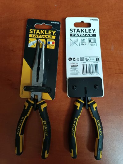 STANLEY Pince &agrave; becs 1/2 ronds longs  FATMAX - 200 mm