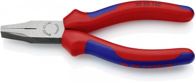 KNIPEX Pince &Agrave; Becs Courts Et Plats - 140mm - Gainage Bi-mati&egrave;re - T&ecirc;te Polie