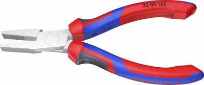 KNIPEX Pince &Agrave; Becs Courts Et Plats - 160mm - Gainage Bi-mati&egrave;re - Chrom&eacute;e