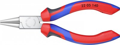 KNIPEX Pince &Agrave; Becs Courts Et Ronds - 140mm - Gainage Bi-mati&egrave;re - Chrom&eacute;e