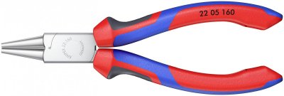 KNIPEX Pince &Agrave; Becs Courts Et Ronds - 160mm - Gainage Bi-mati&egrave;re - Chrom&eacute;e