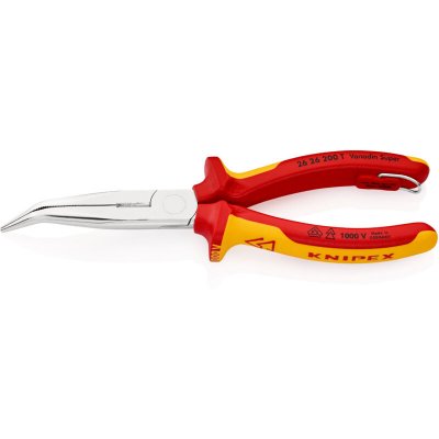 KNIPEX Pince &Agrave; Becs Demi-ronds 200mm Coud&eacute;s - Isol&eacute;e 1000v - Antichute