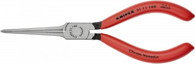 KNIPEX Pince &agrave; becs pointus, becs droits, Long. : 160 mm, Long. des becs 55,0 mm