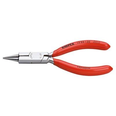 KNIPEX Pince &Agrave; Becs Ronds Avec Tranchant - 130mm - Gainage Pvc - Chrom&eacute;e