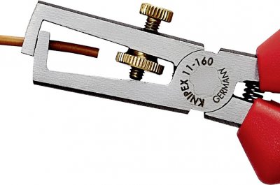 KNIPEX Pince &agrave; d&eacute;nuder chrom&eacute;e avec gaines bimati&egrave;re  11 05 160