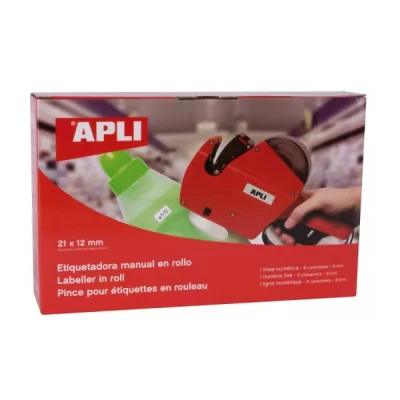 AGIPA Pince &agrave; &eacute;tiqueter 101418, rouge, 1 ligne num&eacute;rique