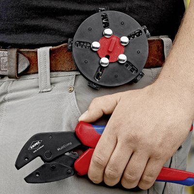 KNIPEX Pince &agrave; sertir  MULTICRIMP 97 33 01 chargeur de rechange inclus