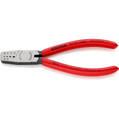 KNIPEX Pince &Agrave; Sertir Les Embouts 145mm - Gainage Pvc - 025 - 25mm&sup2;