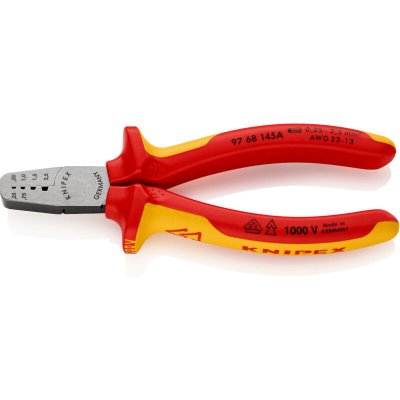 KNIPEX Pince &Agrave; Sertir Les Embouts 145mm - Isol&eacute;e 1000v - 025 - 25mm&sup2;