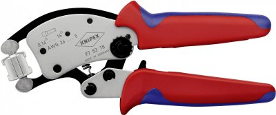 KNIPEX Pince &agrave; sertir Twistor16-pour embouts de fils 0,14 - 16 qmm
