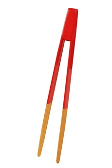 PEBBLY Pince &agrave; toast aimant&eacute;e  Natural NBA019, Rouge