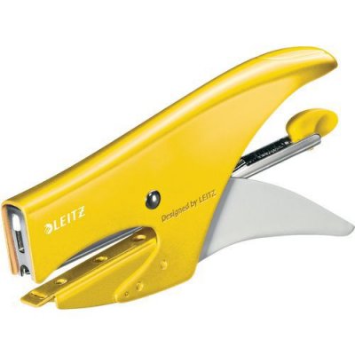 LEITZ Pince Agrafeuse Wow - Bo&icirc;te - Jaune - 