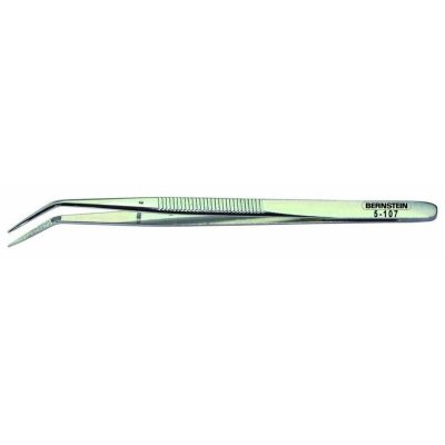 BERNSTEIN Pince brucelle de pr&eacute;cision  5-107 pointue, courb&eacute;e 150 mm 1 pc(s)