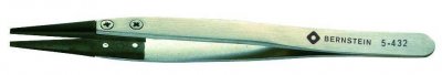 BERNSTEIN TOOLS FOR ELECTRONICS Pince brucelle de pr&eacute;cision Bernstein 5-432 &eacute;mouss&eacute;e 125 mm 1 pc(s)