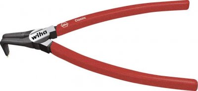 WIHA Pince circlips ext&eacute;rieurs becs courb&eacute;s classic, capacit&eacute; de 40 &agrave; 100 mm