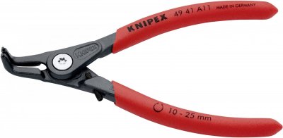 KNIPEX Pince Circlips Ext&eacute;rieurs R&eacute;glable Coud&eacute;e &Agrave; 90&deg; De 10 &Agrave; 25mm - 130mm