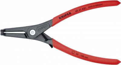 KNIPEX Pince Circlips Ext&eacute;rieurs R&eacute;glable Coud&eacute;e &Agrave; 90&deg; De 40 &Agrave; 100mm - 210mm