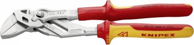 KNIPEX Pince cl&eacute; l. 250 mm ouv. de cl&eacute; 46 mm chrom&eacute; gaine bicomposant vde