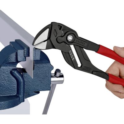 KNIPEX Pince-cl&eacute; Noire T&ecirc;te Polie 300 Mm Gainage Pvc Capacit&eacute; 68mm