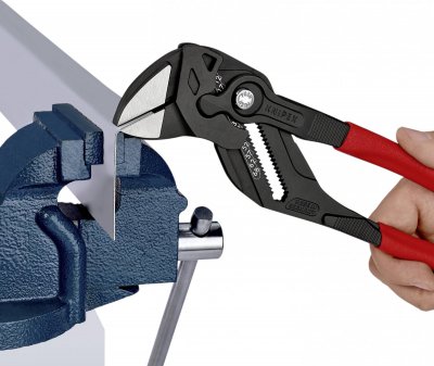 KNIPEX Pince-cl&eacute; Noire T&ecirc;te Polie 300 Mm Gainage Pvc Capacit&eacute; 68mm