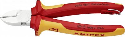 KNIPEX Pince Coupante 180mm - Bi-mati&egrave;re Isol&eacute; 1000v - Oeillet Antichute
