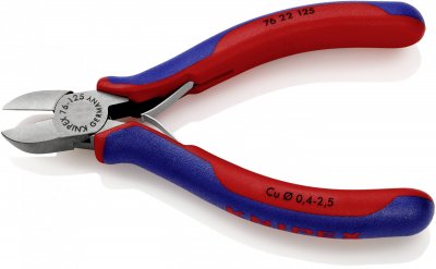 KNIPEX Pince Coupante &Agrave; Ras &Eacute;lectrom&eacute;canicien 125mm Ressort Bi-mati&egrave;re