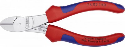 KNIPEX Pince Coupante De C&ocirc;t&eacute; D&eacute;multipli&eacute;e 140mm - Bi-mati&egrave;re - Chrom&eacute;e