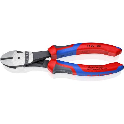 KNIPEX Pince Coupante De C&ocirc;t&eacute; D&eacute;multipli&eacute;e 180mm - Bi-mati&egrave;re - T&ecirc;te Polie