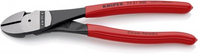 KNIPEX Pince Coupante De C&ocirc;t&eacute; D&eacute;multipli&eacute;e 200mm Coud&eacute;e &Agrave; 25&deg; - Gainage Pvc