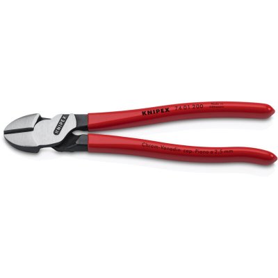 KNIPEX Pince Coupante De C&ocirc;t&eacute; D&eacute;multipli&eacute;e 200mm - Gainage Pvc - T&ecirc;te Polie