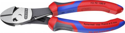KNIPEX Pince Coupante De C&ocirc;t&eacute; Twinforce&reg; Avec Ressort 180mm - Bi-mati&egrave;re