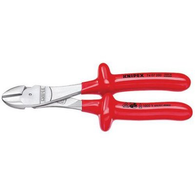 KNIPEX Pince Coupante D&eacute;multipli&eacute;e 200mm - Chrom&eacute;e - Surmoul&eacute; - Isol&eacute;e 1000v