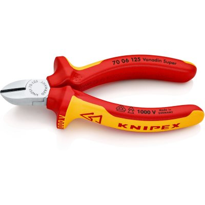 KNIPEX Pince coupante diagonale avec facette  70 06 125 125 mm 1 pc(s)