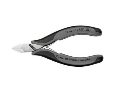KNIPEX Pince coupante diagonale sans facette  77 42 115 ESD 115 mm