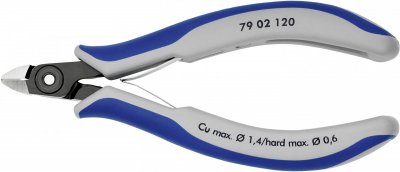 KNIPEX Pince Coupante &Eacute;lectro Mini-t&ecirc;te 120mm - Avec Ressort -cbi-mati&egrave;re