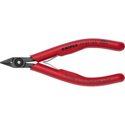 KNIPEX Pince Coupante &Eacute;lectronique - C&ocirc;t&eacute; Petit Biseau 125mm - Ressort - Pvc
