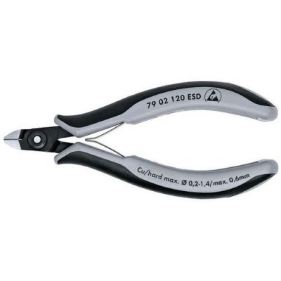 KNIPEX Pince Coupante &Eacute;lectronique Mini T&ecirc;te 120mm - Avec Ressort - Esd