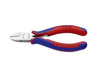 KNIPEX Pince Coupante &Eacute;lectronique Petit Biseau 130mm - Ressort - Bi-mati&egrave;re