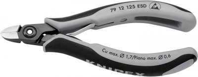 KNIPEX Pince Coupante &Eacute;lectronique Renforc&eacute;e 125mm - Avec Ressort - Esd