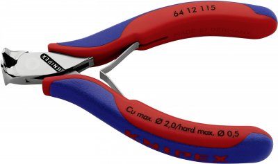 KNIPEX Pince coupante frontale avec facette  64 12 115 115 mm