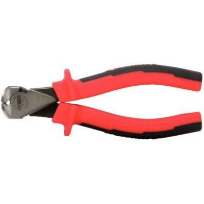 KS TOOLS Pince coupante frontale KS, &agrave; poign&eacute;es bi-composants longueur 165 mm