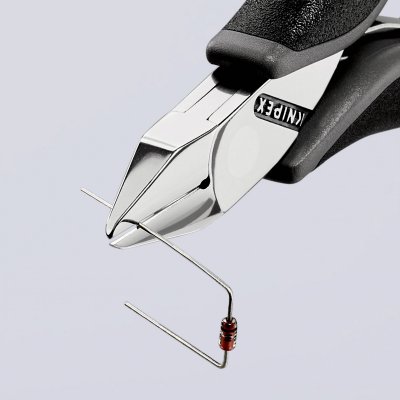 KNIPEX Pince Coupante Mini-t&ecirc;te Pointue 115mm - Ressort - Bi-mati&egrave;re Esd