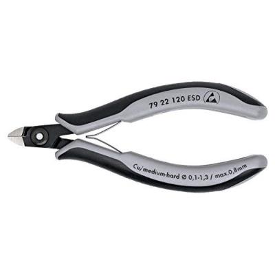 KNIPEX Pince Coupante Mini-t&ecirc;te Sans Biseau 120mm - Avec Ressort - Esd