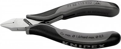 KNIPEX Pince Coupante Petit Biseau 115mm - Ressort - Bimati&egrave;re Esd