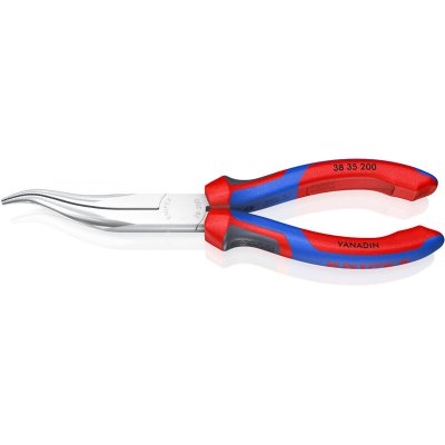 KNIPEX Pince De M&eacute;canicien 200mm Demi-ronde D&eacute;cal&eacute;e Stri&eacute;e - Bi-mati&egrave;re