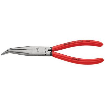 KNIPEX Pince De M&eacute;canicien 200mm Demi-ronde Stri&eacute;e Coud&eacute;e &Agrave; 40&deg; - Gainage Pvc