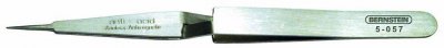 BERNSTEIN TOOLS FOR ELECTRONICS Pince de pr&eacute;cision Brucelle BERNSTEIN 5-057 31 SA - 120 mm - Gris