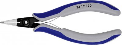 KNIPEX Pince de pr&eacute;hension &agrave; becs plats pour l'&eacute;lectronique  34 12 130