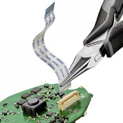 KNIPEX Pince De Pr&eacute;hension - Becs Demi-ronds Lisses - 115mm - Bi-mati&egrave;re Esd